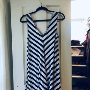 Loft Stripe Swing Dress - only worn once!